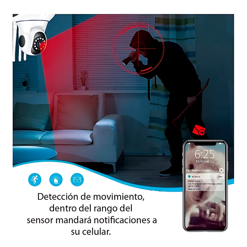 CAMARA DE SEGURIDAD ROBOTICA WIFI WISPY